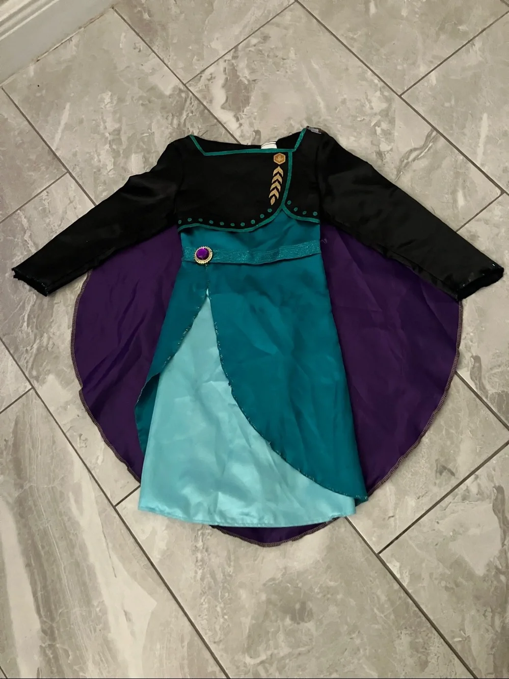 DISNEY Girls Frozen 2 Queen Anna Dress Up Costume | 4-6X